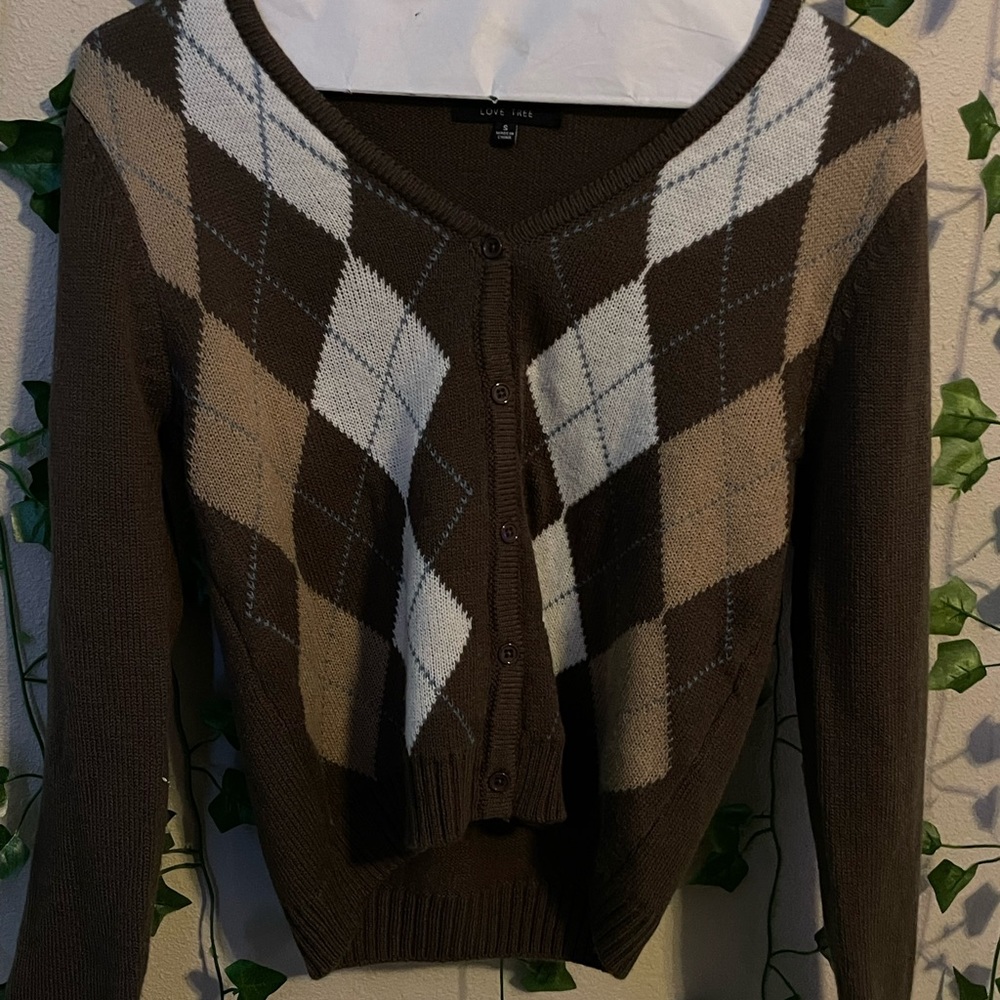 CUTE BROWN SWEATER FACTORY CONNECTION!